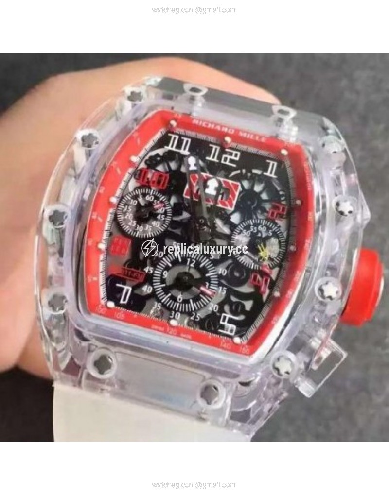 Richard Mille RM011-FM Shappire Red & Skeleton 