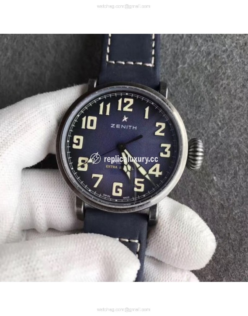 Zenith Pilot Type 20 Extra Special Ton Up 45MM 11.2430.679.21.C801 XF Stainless Steel Blue 