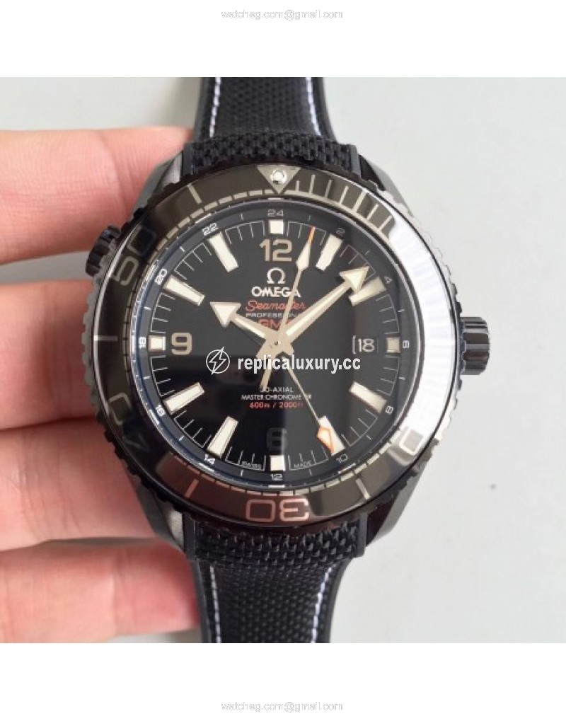 Omega Seamaster Planet Ocean 600M GMT Deep Black 215.92.46.22.01.001 JH PVD Black 