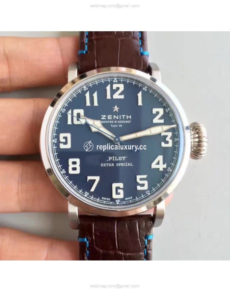 Zenith Pilot Type 20 Extra Special 03.2430.3000.21.C738 XF Stainless Steel Blue 