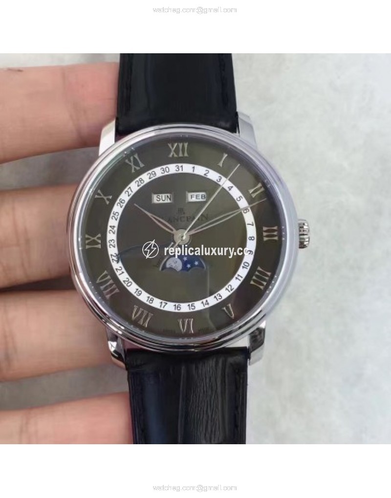 Blancpain Villeret 6654A-1127-55B BF Stainless Steel Black 