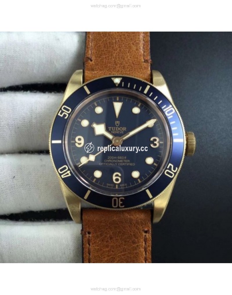 Tudor Heritage Black Bay Bronze M79250BM XF V4 Bronze Blue 