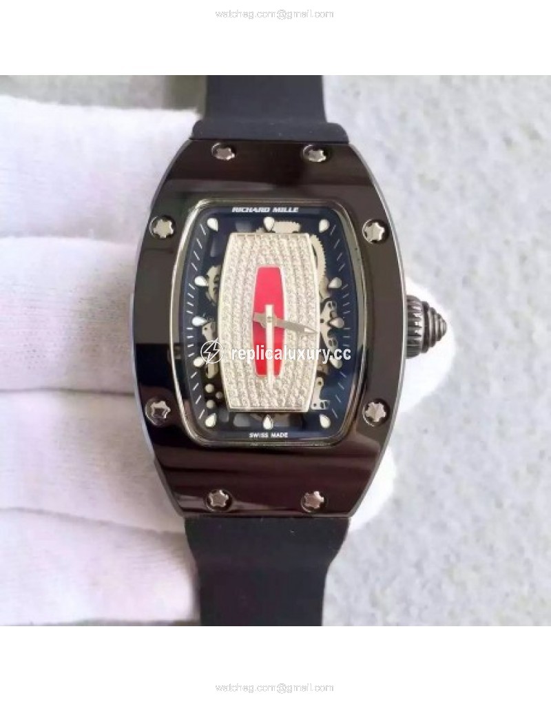 Richard Mille RM07 Ladies PVD Red & Diamonds 