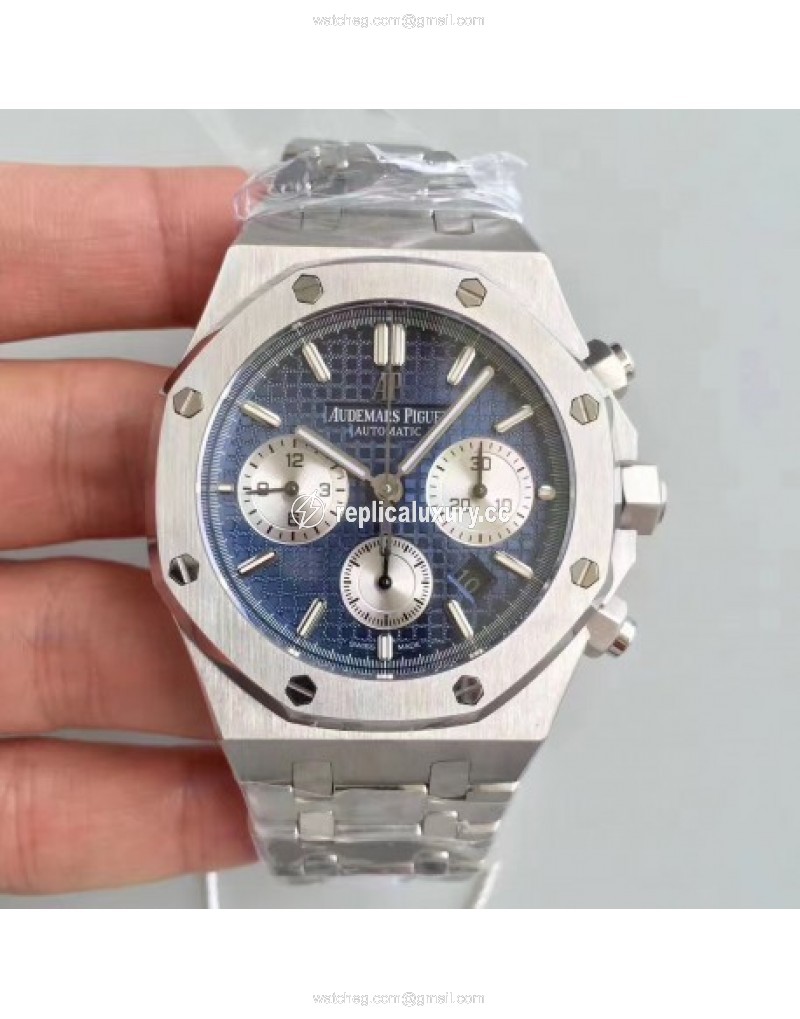 Audemars Piguet Royal Oak Chronograph 26331 JH Stainless Steel Blue 