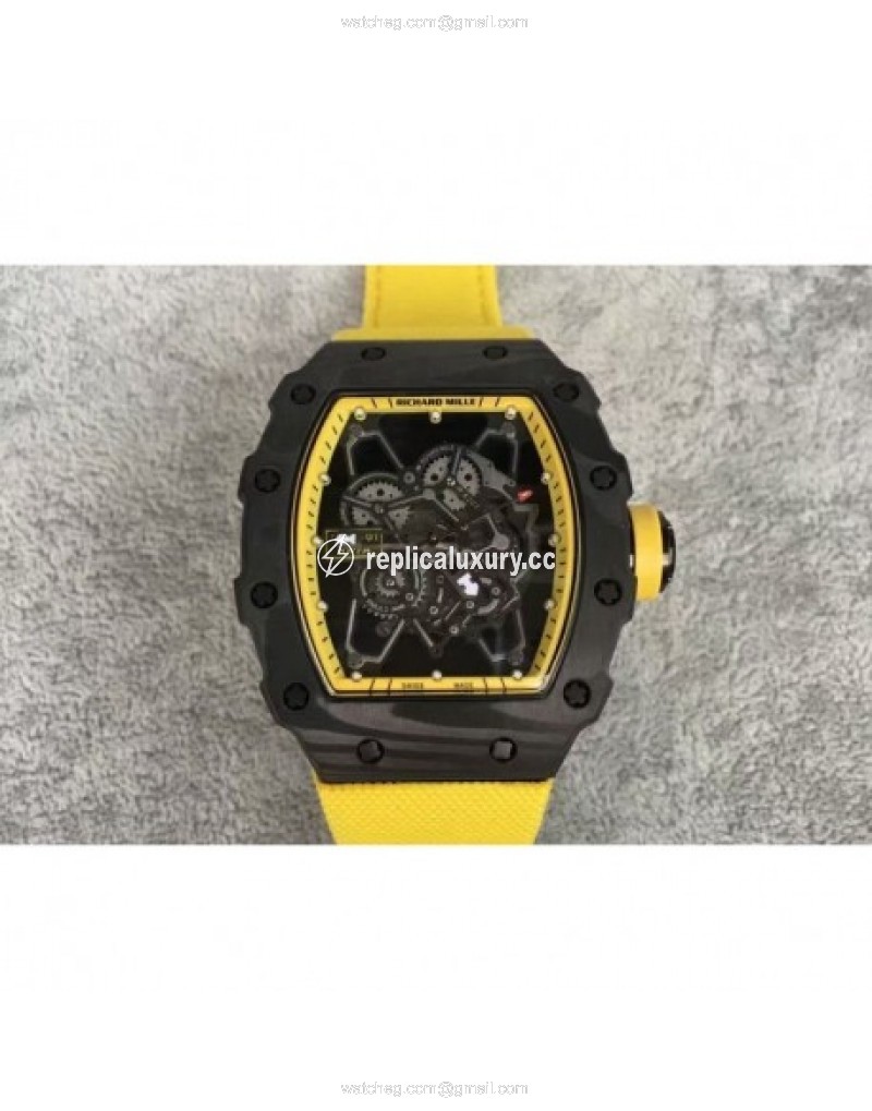 Richard Mille RM35-01 Rafael Nadal Forged Carbon Skeleton Yellow 