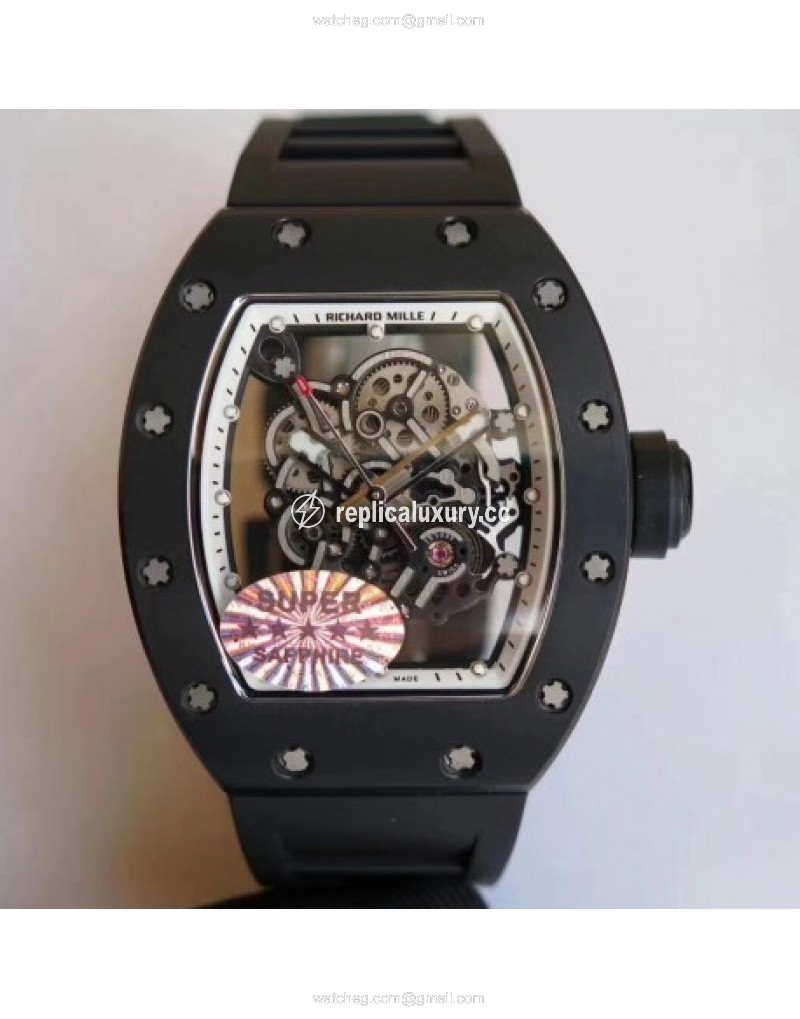 Richard Mille RM55 KV Ceramic White Skeleton 