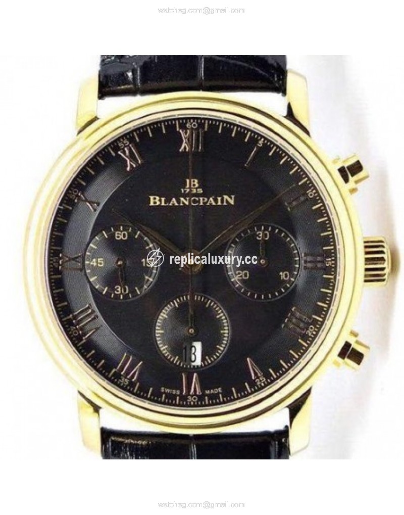 Blancpain Villeret Rose Gold Black 