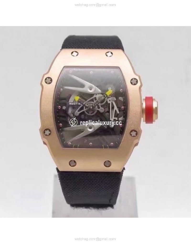 Richard Mille RM27-02 Rose Gold Black & Skeleton 