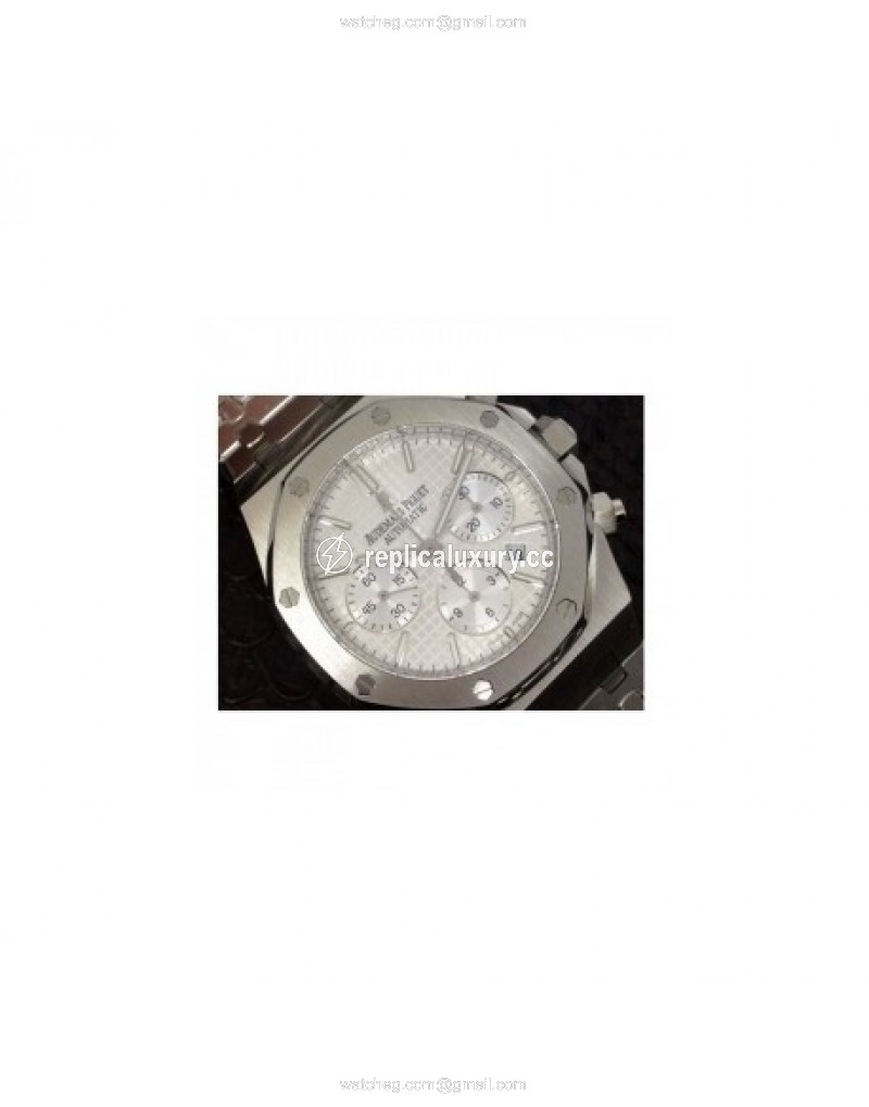 Audemars Piguet Royal Oak Chronograph 26331 Stainless Steel White 