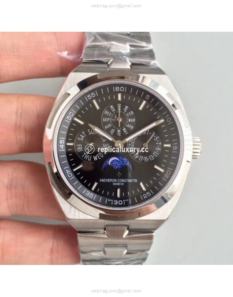 Vacheron Constantin Overseas Ultra Thin Perpetual Calendar 4300V/120G-B102 BF Stainless Steel Black 
