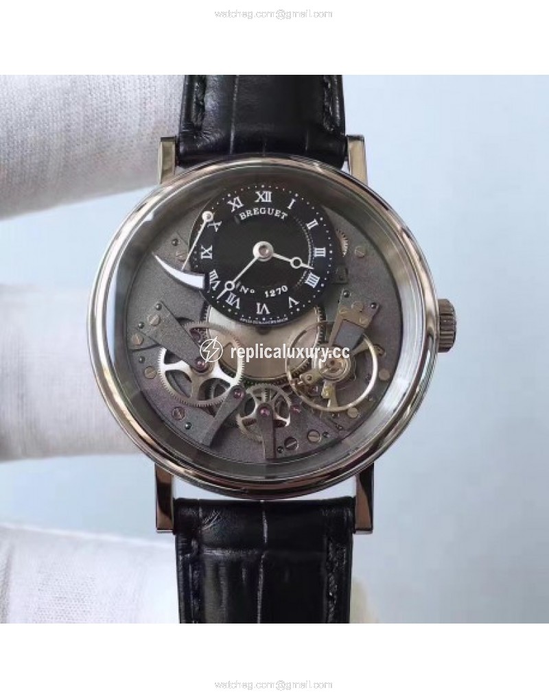 Breguet Tradition 7027 7027BB/G9/9V6 Noob Stainless Steel Grey Skeleton 