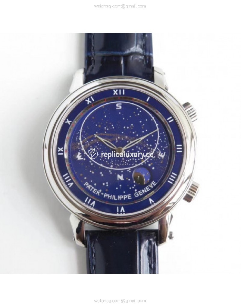 Patek Philippe Grand Complications Sky Moon Celestial 5102G Noob Stainless Steel Blue 