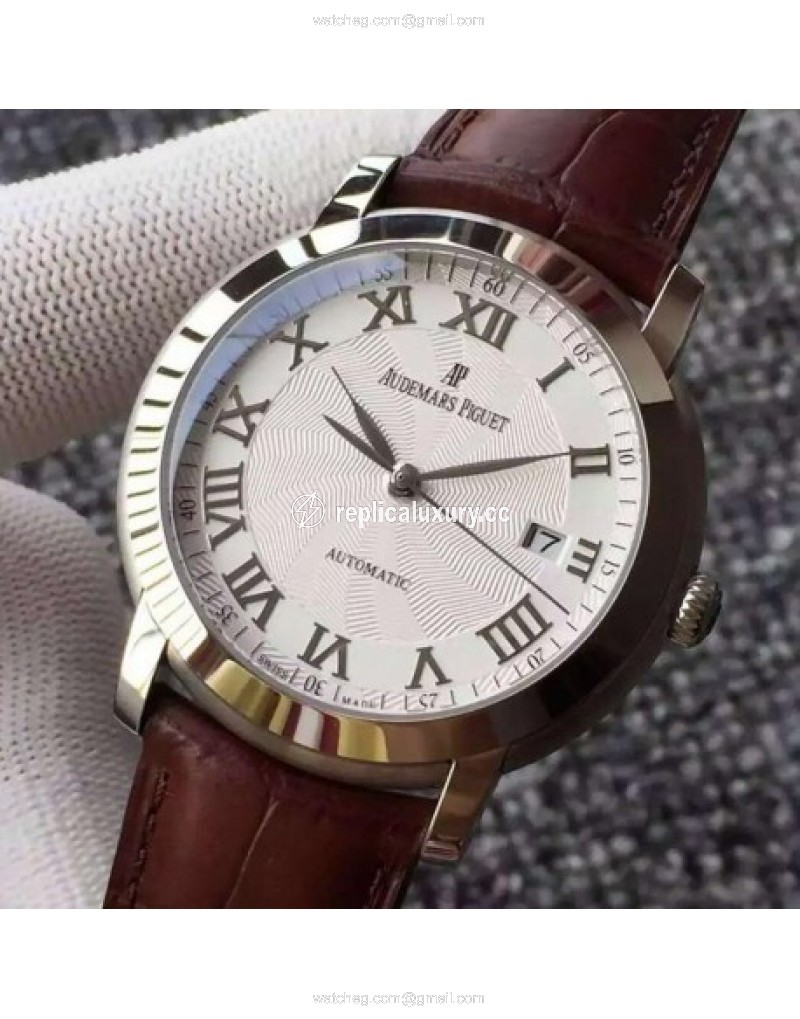 Audemars Piguet Jules Audemars 15170 Stainless Steel Roman & White 
