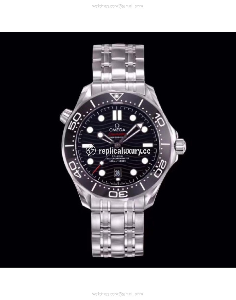 Omega Seamaster Diver 300M 210.30.42.20.01.001 OM Stainless Steel Black 