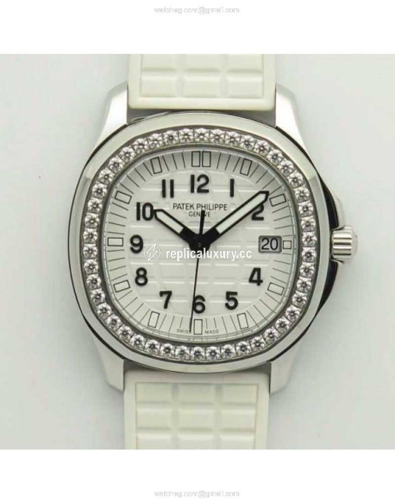 Patek Philippe Aquanaut Luce Ladies 5067A-024 JJ Stainless Steel & Diamonds White 