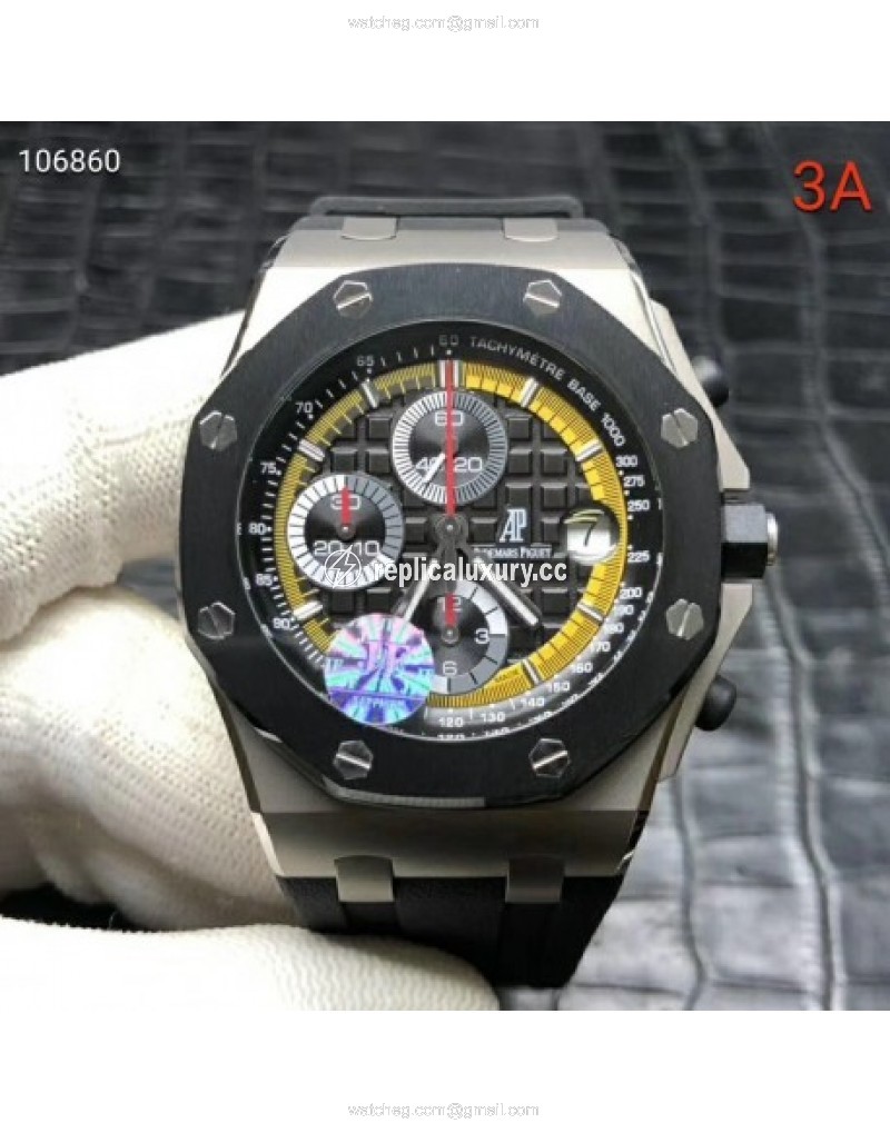 Audemars Piguet Royal Oak Offshore Chronograph Sebastien Buemi 26207IO.OO.A002CA.01 JF V2 Titanium Black 