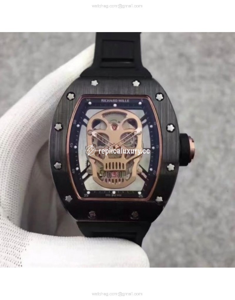 Richard Mille RM052 KV Black Ceramic Gold Skull 