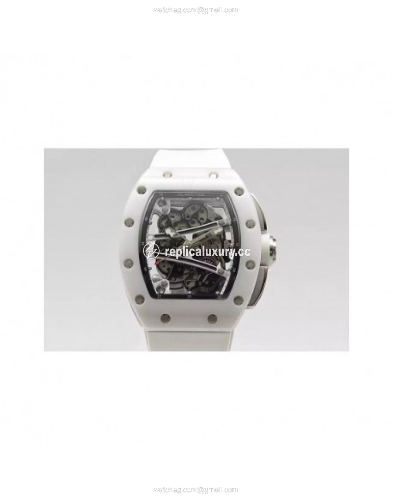 Richard Mille RM59-01M White Ceramic Black Skeleton 