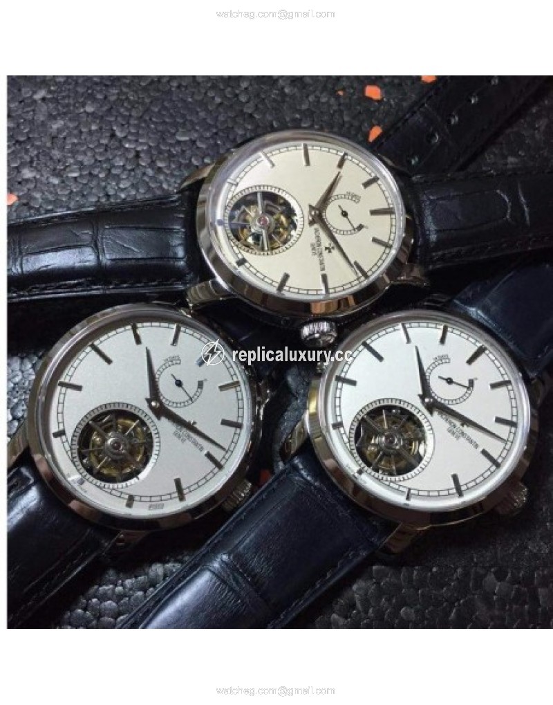 Vacheron Constantin Patrimony Tourbillon Stainless Steel White 