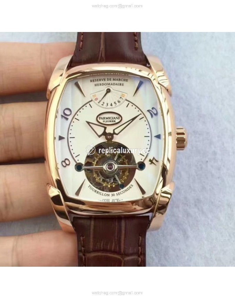 Parmigiani Fleurier Kalpa Grande Tourbillon BM Rose Gold White 