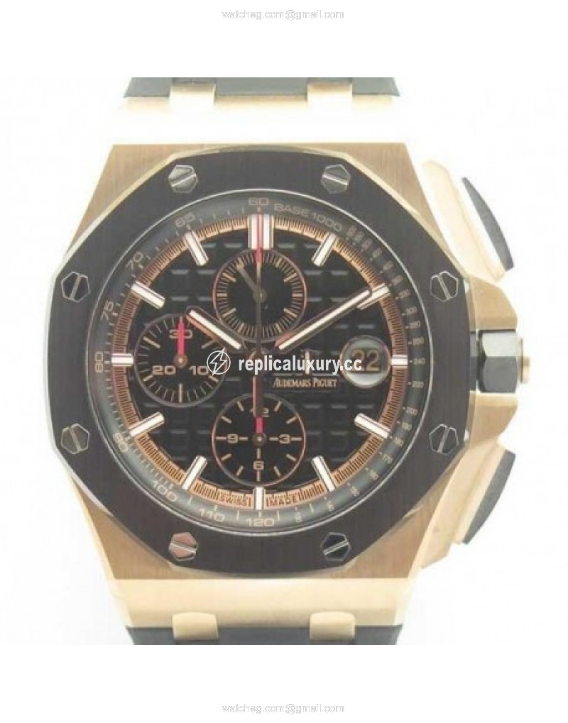 Audemars Piguet Royal Oak Offshore 2640R0.00.A002CA.02 JF V2 Rose Gold Black 