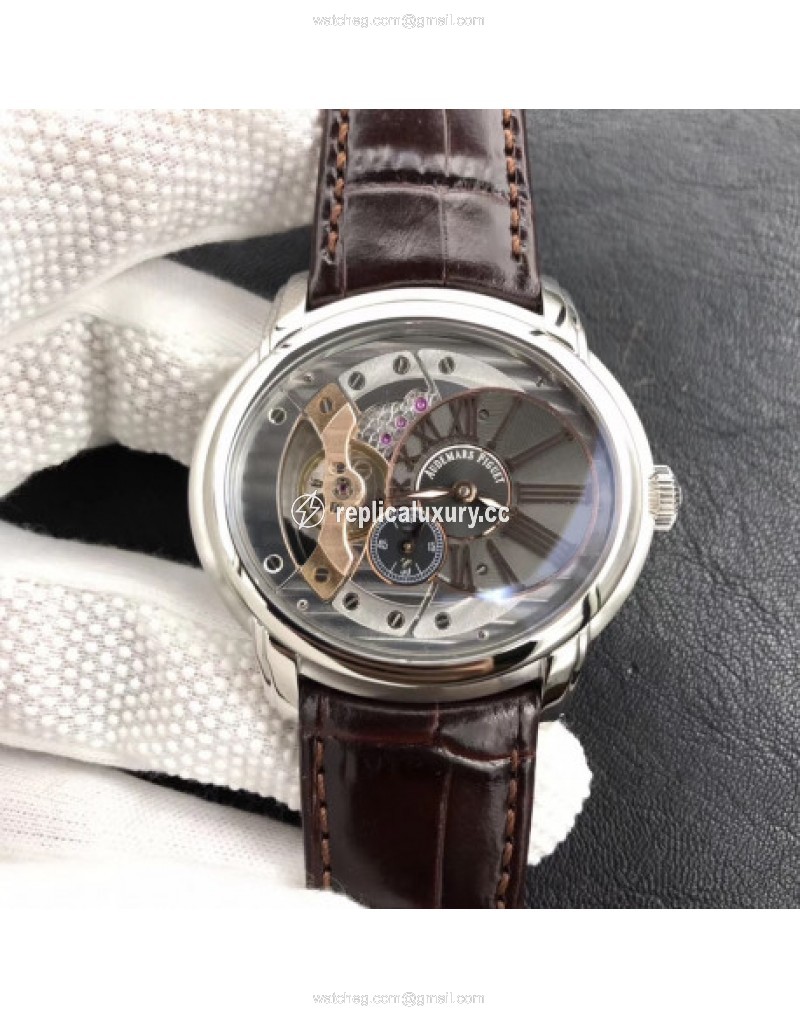 Audemars Piguet Royal Millenary 4101 15350ST.OO.D002CR.01 V9 Stainless Steel Skeleton 