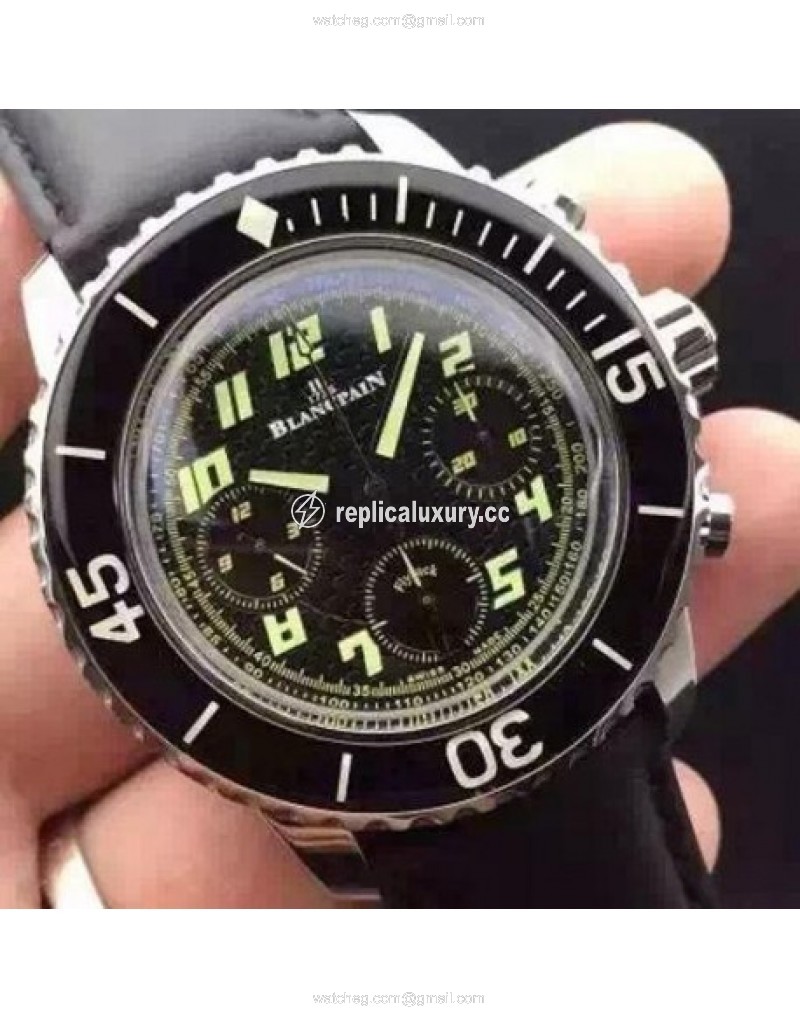 Blancpain Fifty Fathoms Flyback Stainless Steel Black 
