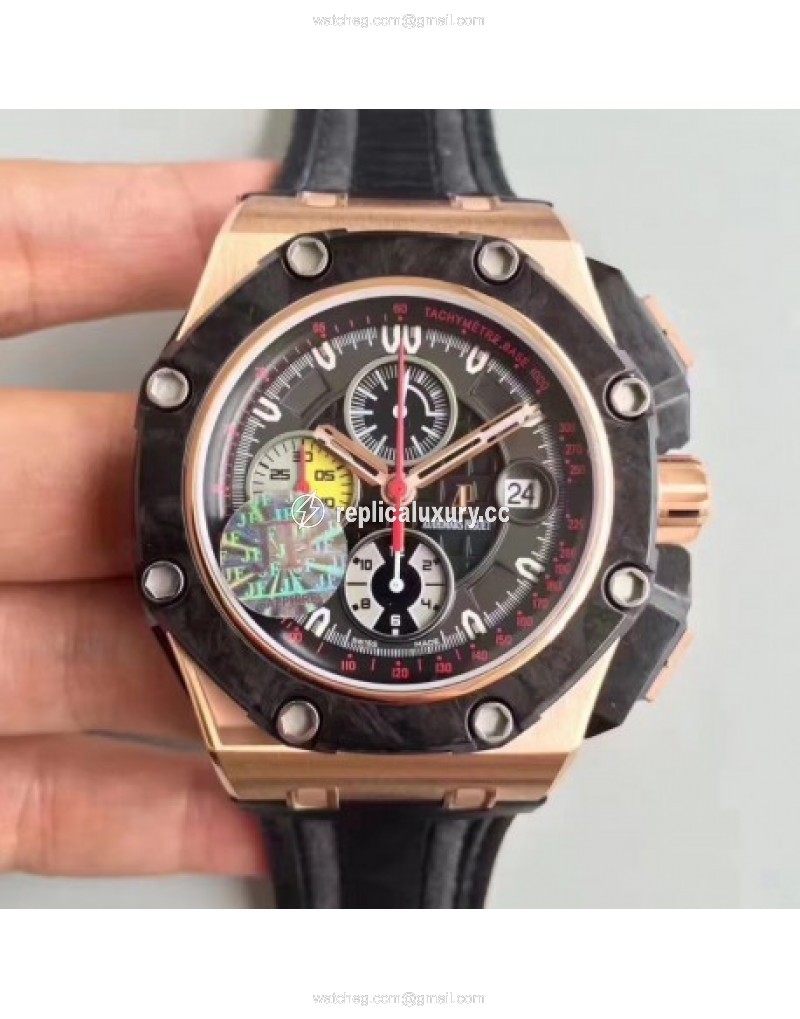 Audemars Piguet Royal Oak Offshore Grand Prix 26290RO.OO.A001VE.01 JF V2 Rose Gold Black 