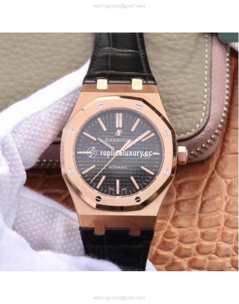 Audemars Piguet Royal Oak 15400 OM Rose Gold Black 