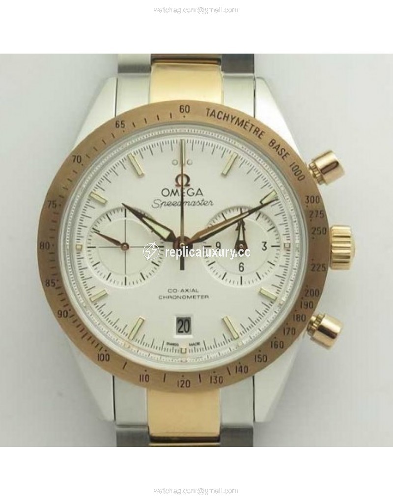 Omega Speedmaster ?57 Chronograph 41.5MM 331.20.42.51.01.002 OM Stainless Steel & Rose Gold White 
