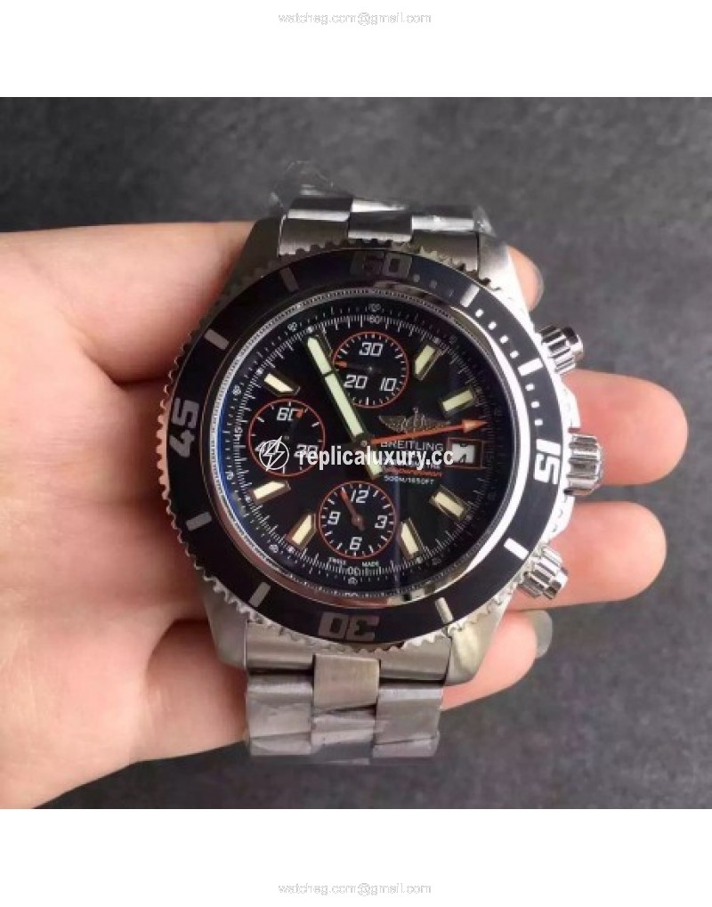 Breitling Superocean Chronograph A1334102/BA85/134A Noob Stainless Steel Black & Orange 