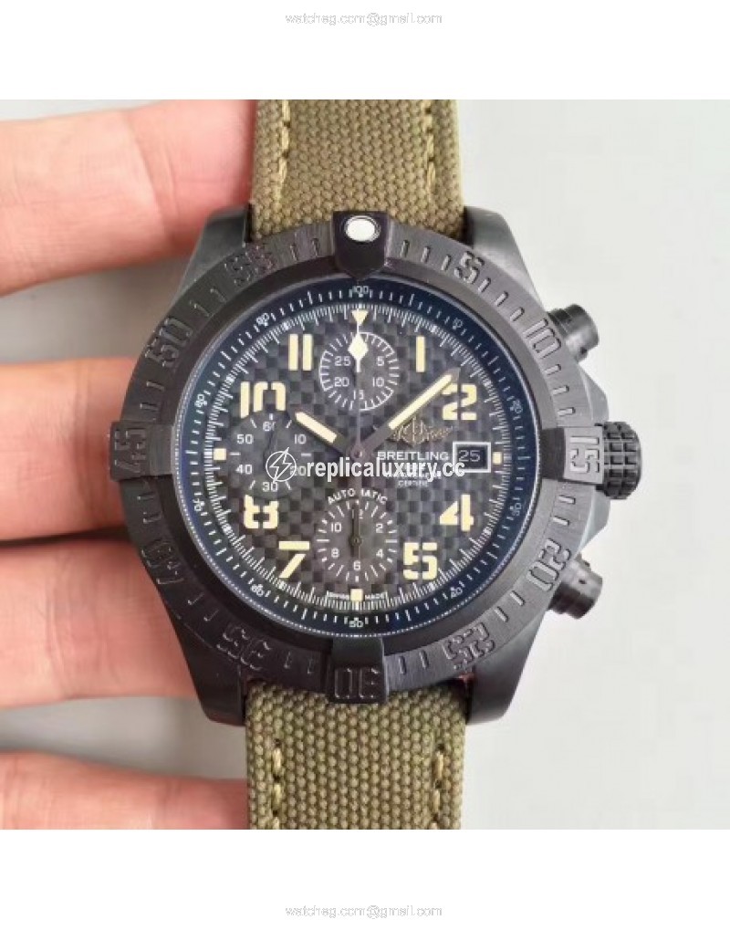 Breitling Avenger II USA Military Limited Edition M133715N Noob PVD Carbon Fiber 