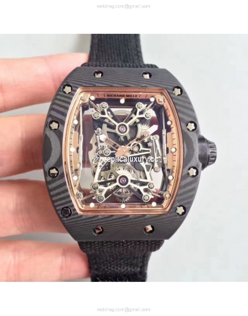 Richard Mille RM50-27-01 NTPT KV Black Forged Carbon Gold & Skeleton 