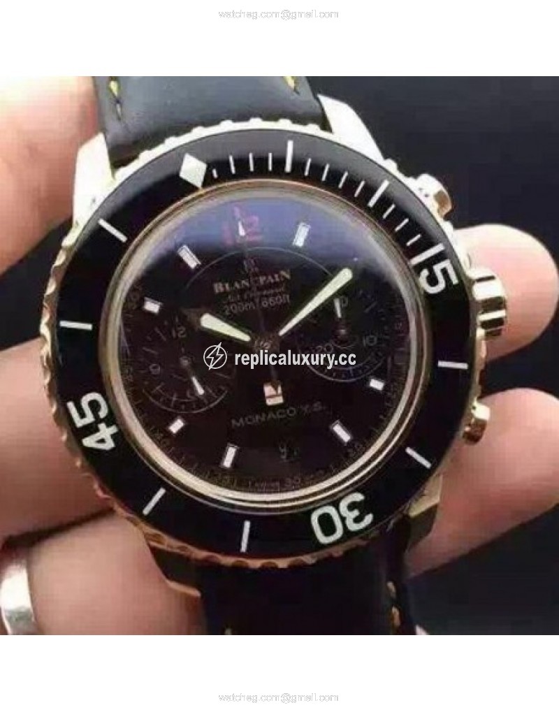 Blancpain Air Command Monaco YS Rose Gold Black 