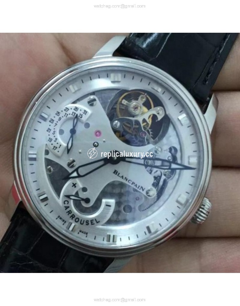 Blancpain Carrousel Tourbillon Stainless Steel White 