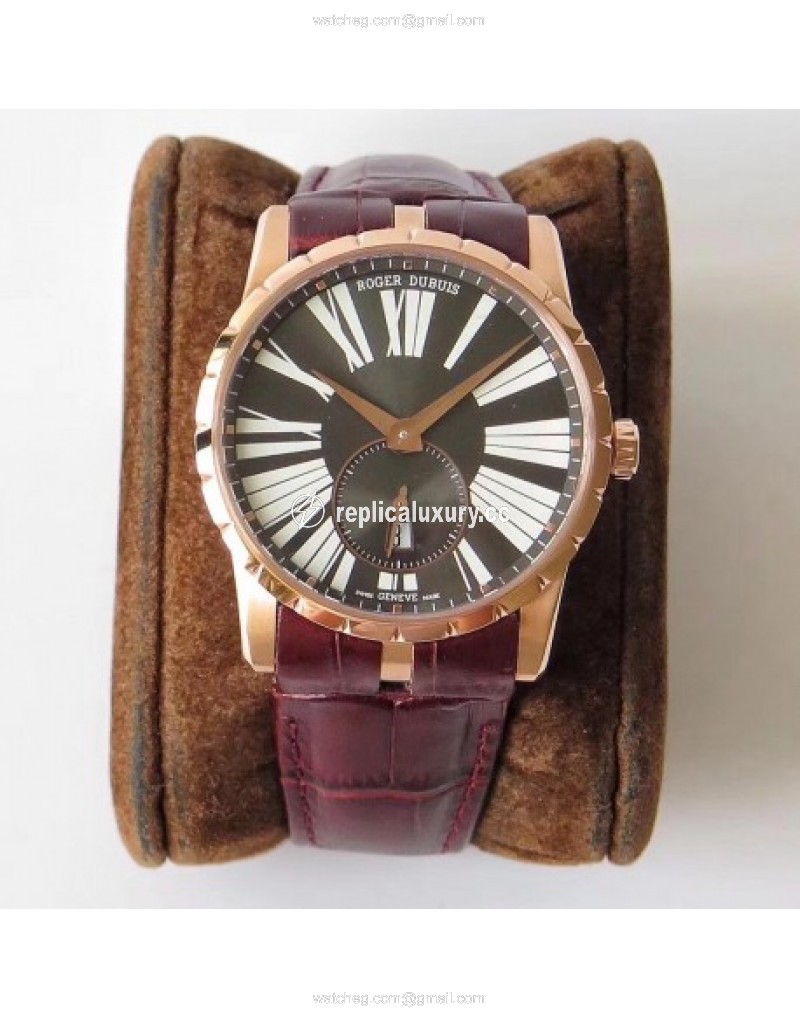 Roger Dubuis Excalibur 42MM Automatic RDDBEX0538 RD Rose Gold Anthracite 
