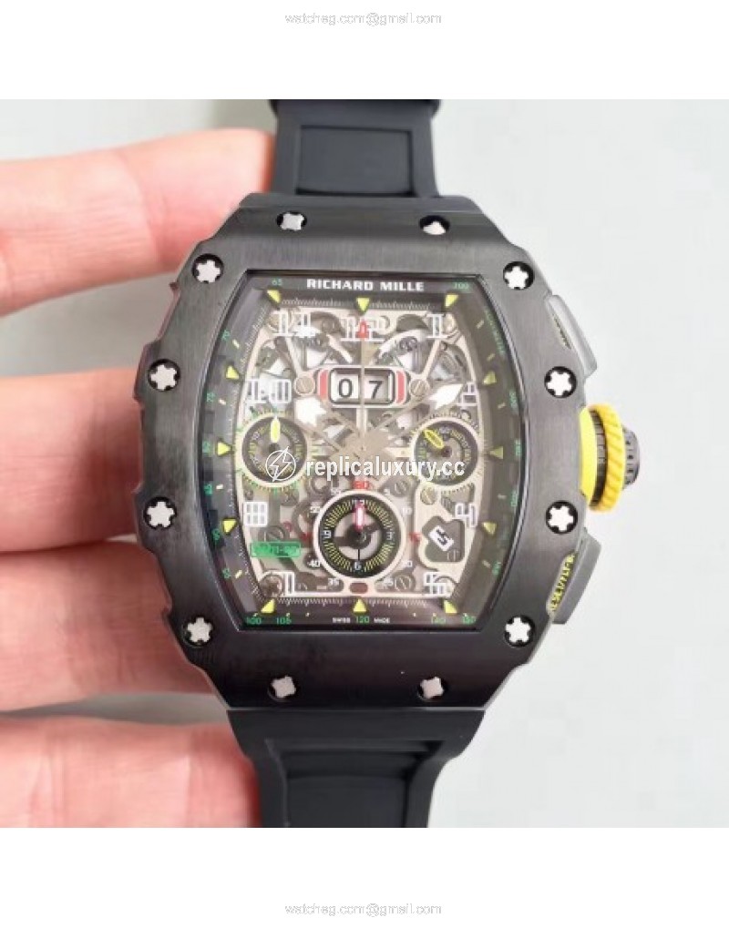 Richard Mille RM011-03 KV V2 PVD Black Skeleton 