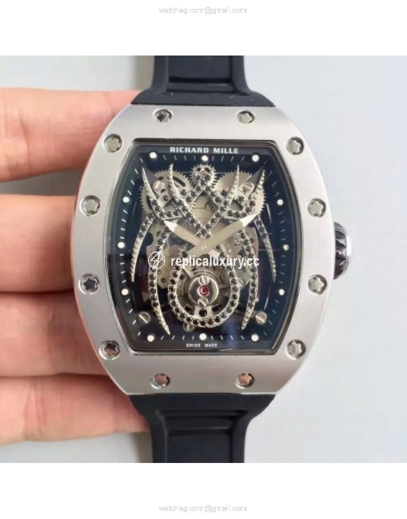Richard Mille 19-01 SF PVD / Stainless Steel Diamond Spyder 