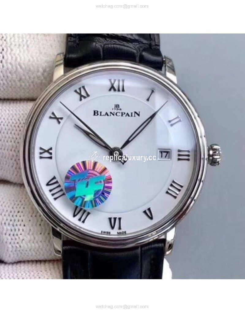 Blancpain Villeret Ultraplate 6651-1127-55B ZF Stainless Steel White 