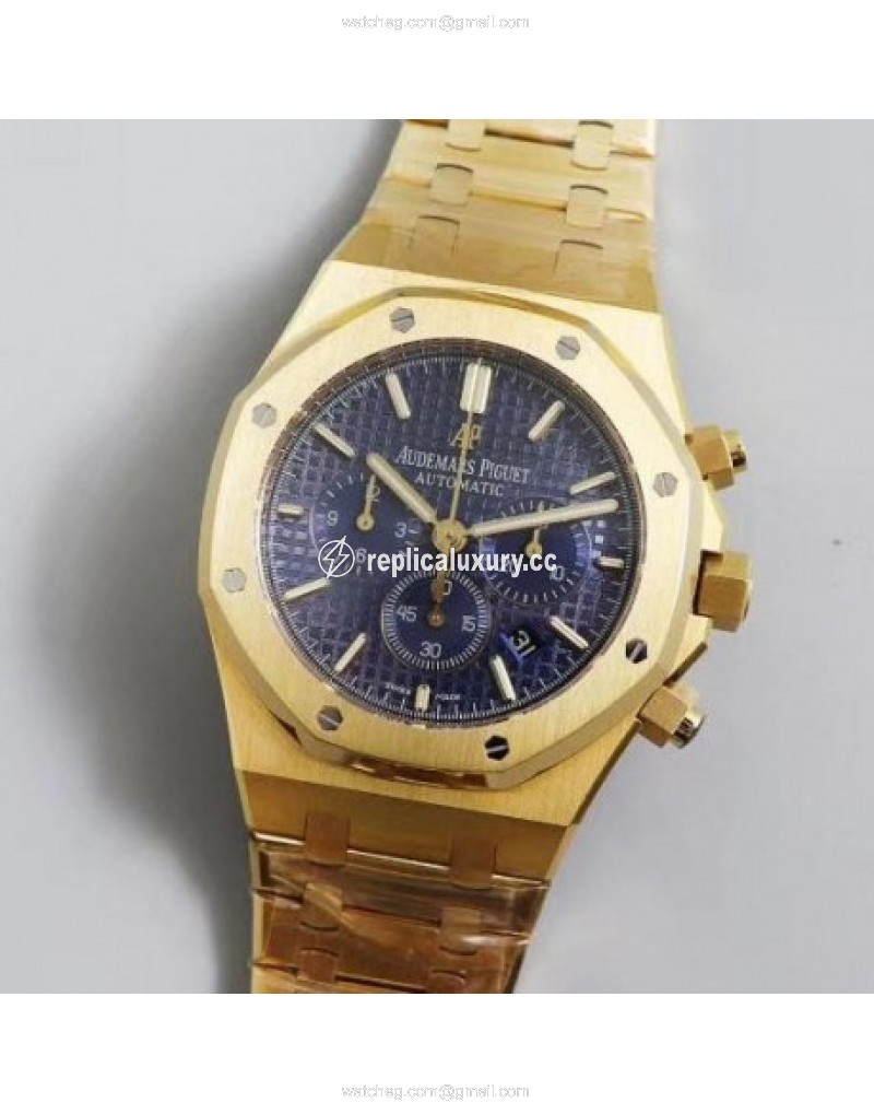 Audemars Piguet Royal Oak Chronograph 26331 OM Yellow Gold Blue 