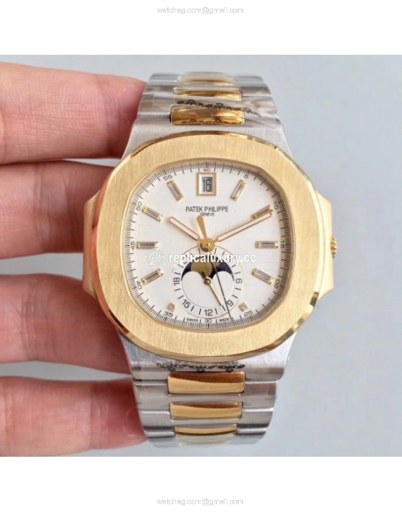 Patek Philippe Nautilus 5726/1A-001 Noob Yellow Gold & Stainless Steel White 