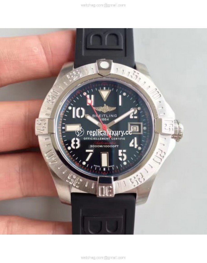 Breitling Avenger II Seawolf A1733110/F563/153S/A20DSA.2 Noob Stainless Steel Black 