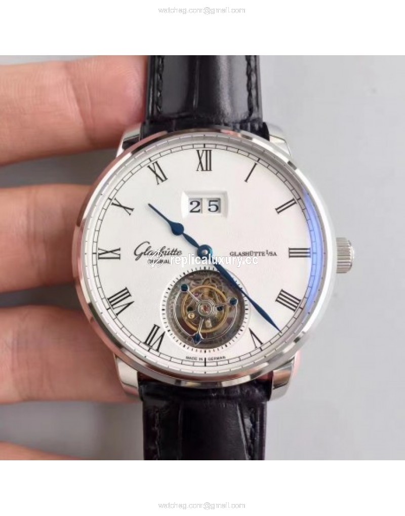 Glashutte Original Senator Excellence Tourbillon 1-94-03-04-04-04 Noob Stainless Steel White 