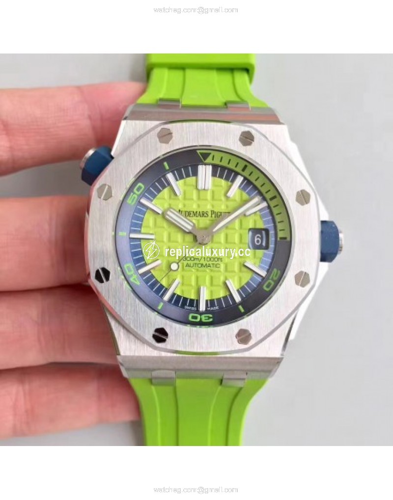 Audemars Piguet Royal Oak Offshore Diver 15710ST.OO.A038CA.01 JF Stainless Steel Green 
