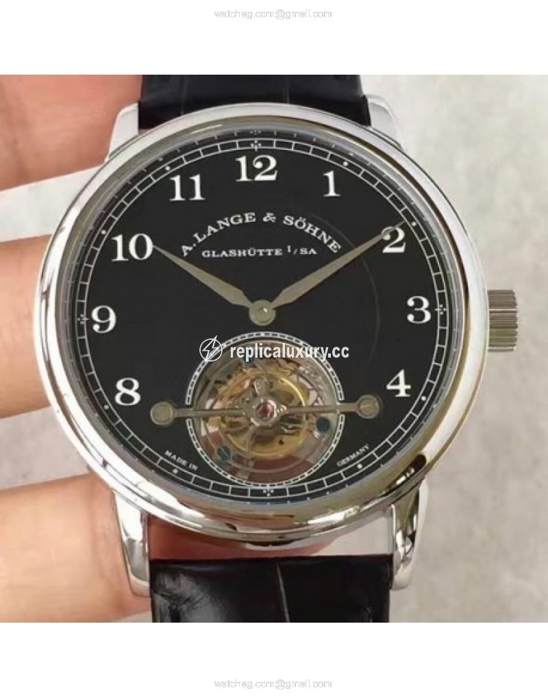 A. Lange & Sohne 1815 Tourbillon 730.025 Stainless Steel Black 