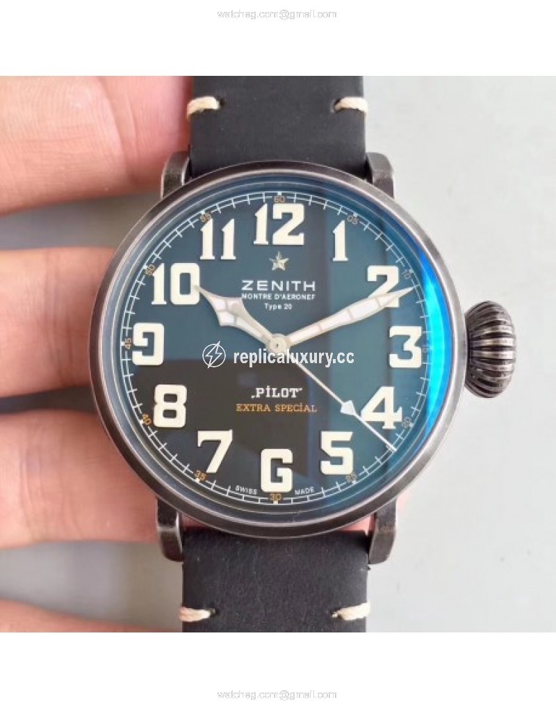 Zenith Pilot Type 20 Extra Special 03.2430.3000.21.C738 XF Stainless Steel Black 