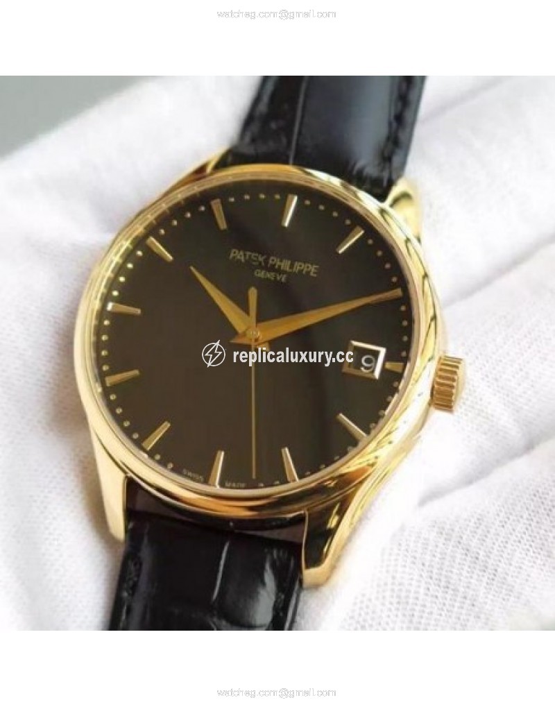 Patek Philippe Calatrava 5227 Yellow Gold Black 