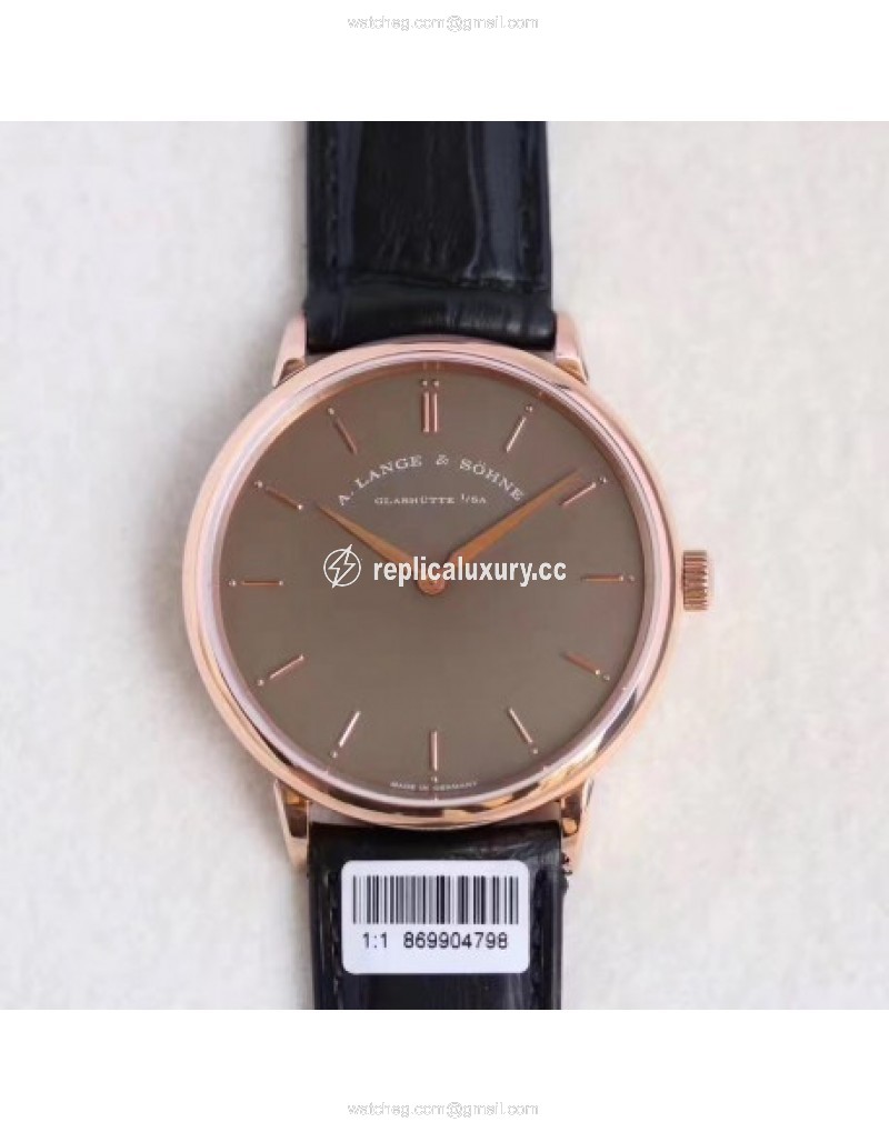 A. Lange & Sohne Saxonia Thin 211.032 V6 Rose Gold Grey 