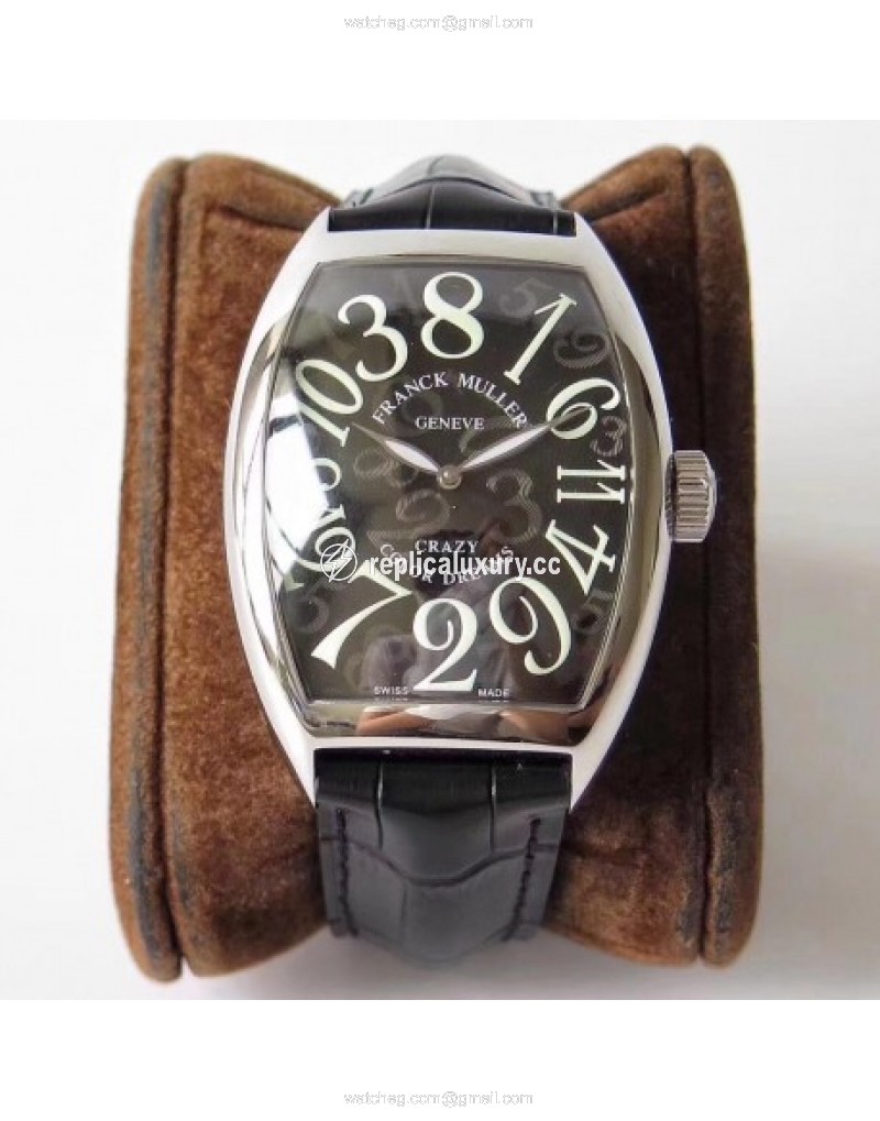Franck Muller Crazy Hours FM 8880 AB Stainless Steel Black 