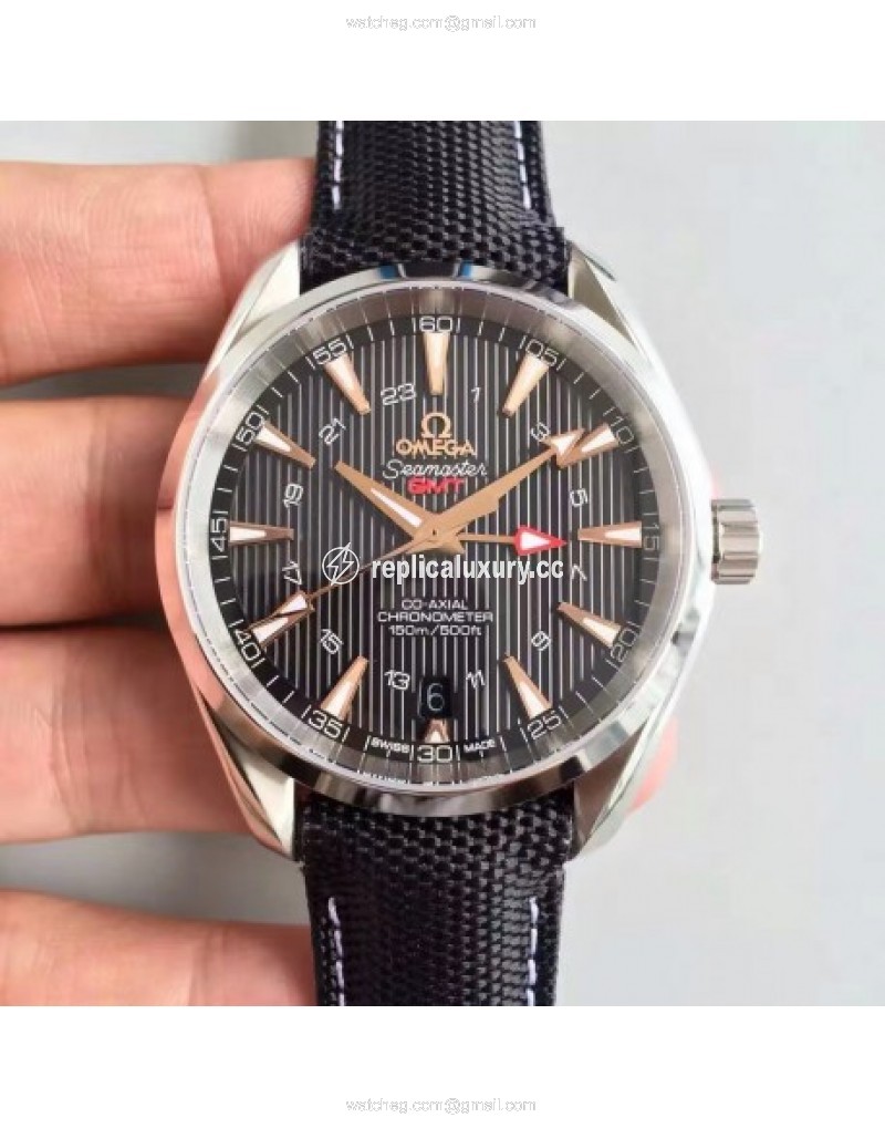 Omega Seamaster Aqua Terra 150M GMT 231.92.43.22.04.001 43MM JH Stainless Steel Black 